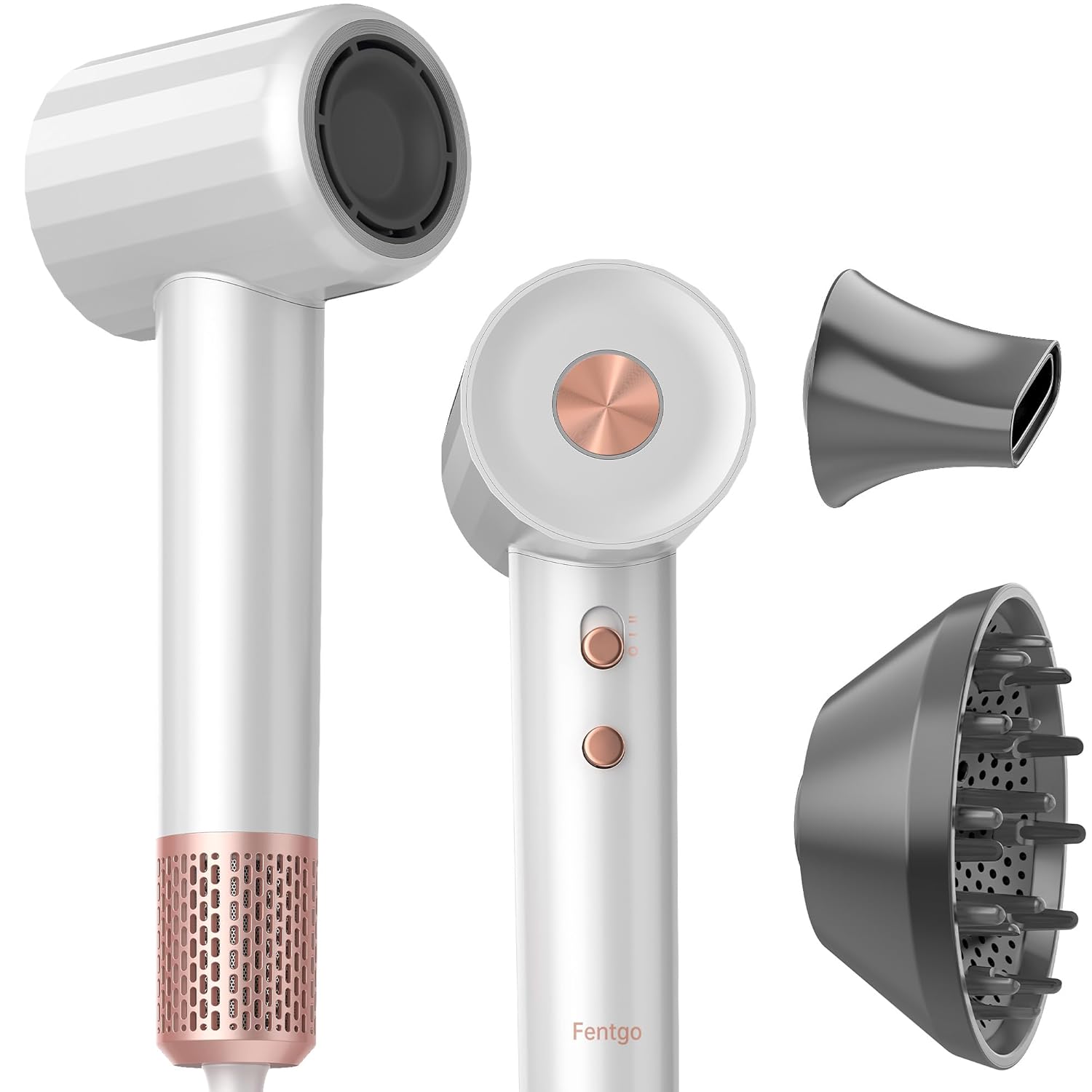Fentgo Anion High Speed Hair Dryer 1500W Power 110000 Rpm Fast Drying 200 Milion Negative Ions Hair Care Quick Drye Hair Dryer