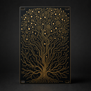 Biome Circuit 16HP matte black and gold Eurorack blank panel concept