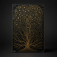 Biome Circuit 16HP matte black and gold Eurorack blank panel concept