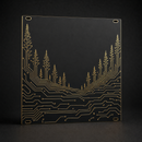 Black Forest 14HP matte black and gold Eurorack blank panel concept