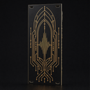 Cathedral of Noise 12HP matte black and gold Eurorack blank panel concept
