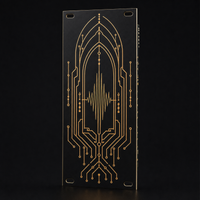 Cathedral of Noise 12HP matte black and gold Eurorack blank panel concept