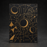 Celestial Mosaic 20HP matte black and gold Eurorack blank panel concept