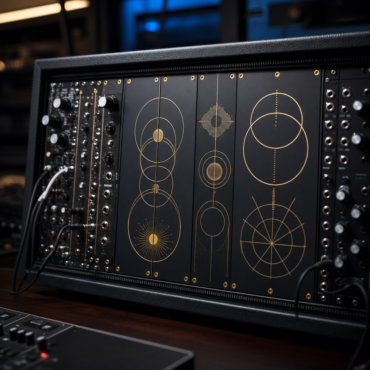 Custom Eurorack Front Panels — Black FR4 + ENIG