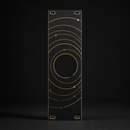 Event Horizon 8HP matte black and gold Eurorack blank panel concept
