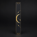 Lunar Gate 4HP matte black and gold Eurorack blank panel concept