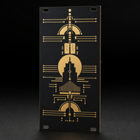 Machine Totem 10HP matte black and gold Eurorack blank panel concept