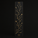Mycelium Network 6HP matte black and gold Eurorack blank panel concept