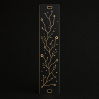 Mycelium Network 6HP matte black and gold Eurorack blank panel concept
