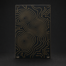 Resonance Map 14HP matte black and gold Eurorack blank panel concept