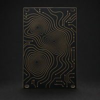 Resonance Map 14HP matte black and gold Eurorack blank panel concept