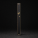 Signal Bloom 2HP matte black and gold Eurorack blank panel concept