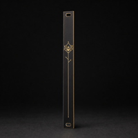 Signal Bloom 2HP matte black and gold Eurorack blank panel concept