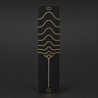 Tidal Memory 6HP matte black and gold Eurorack blank panel concept